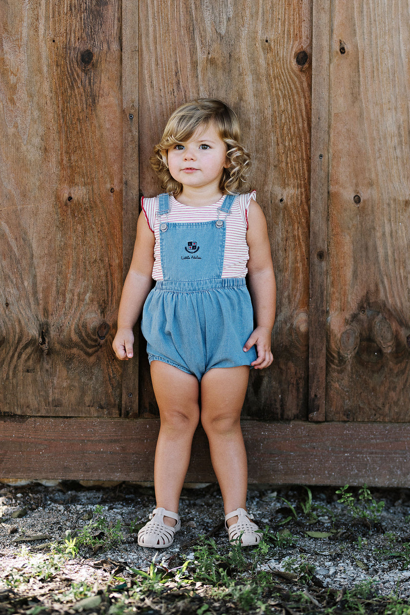 Lil Legs Denim City Girls Romper