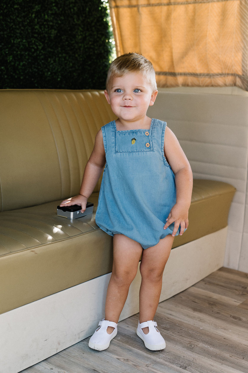 Lil Legs Denim Capsule Boys Romper