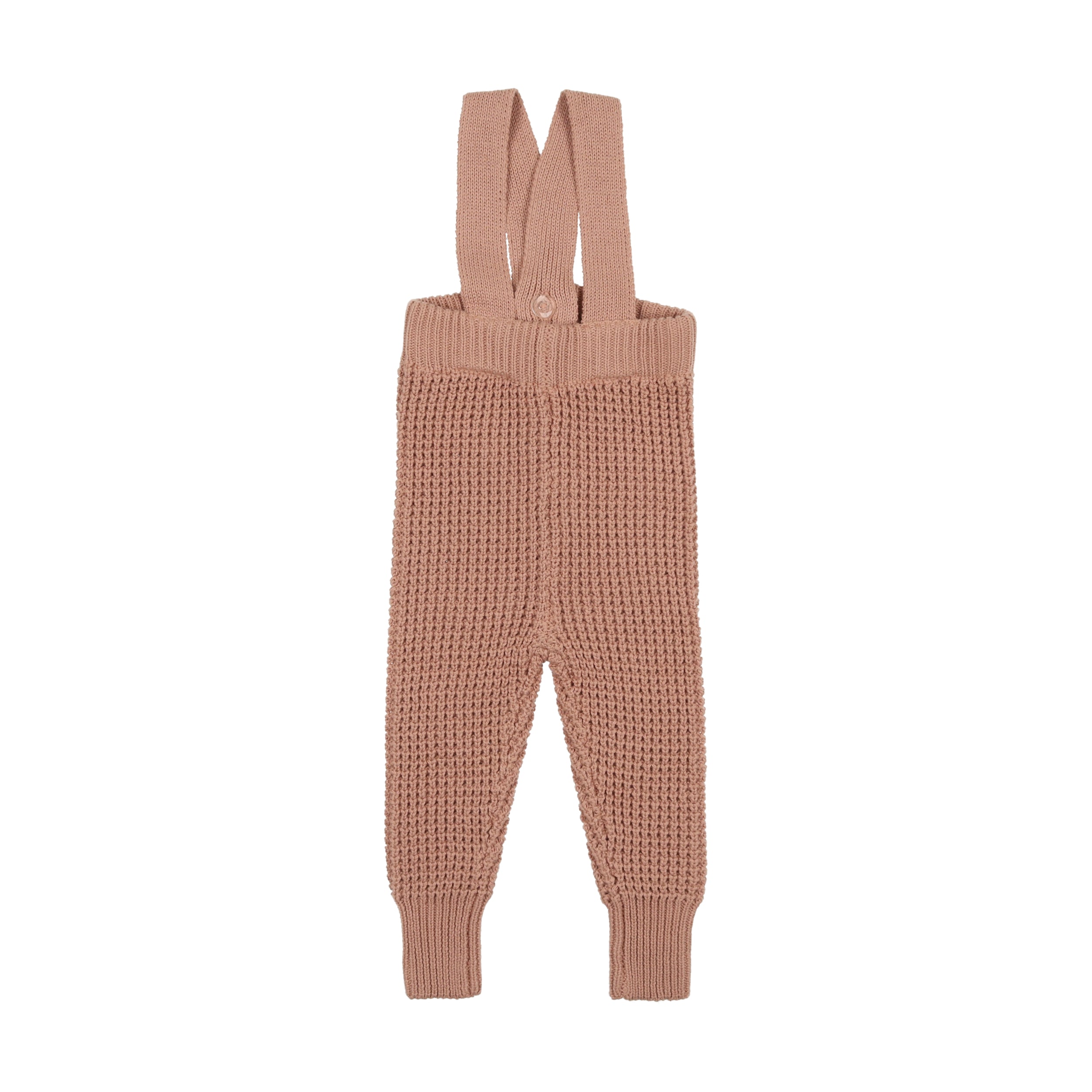 Waffle Knit Long Overalls