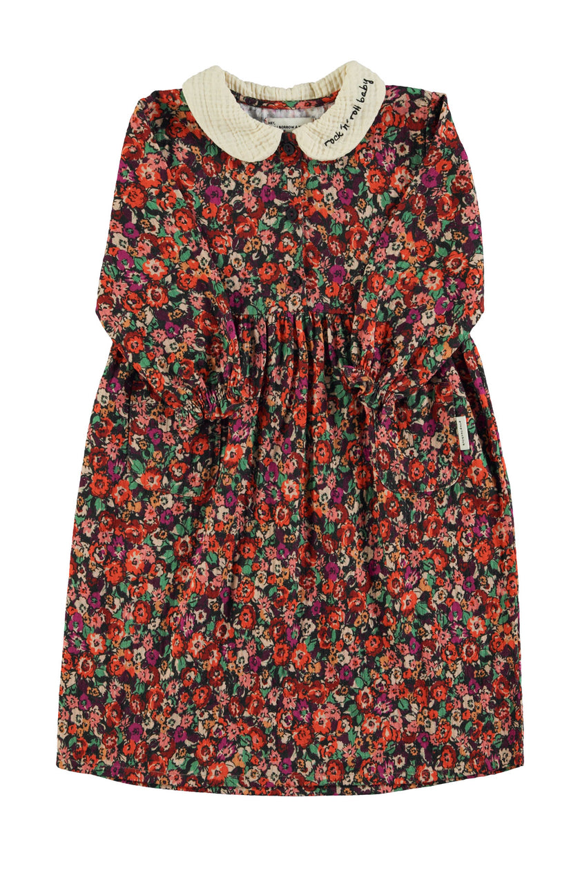 Multicolor Flower Dress (No Words On Collar)