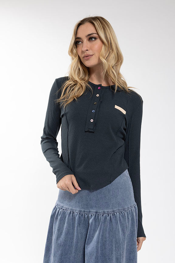 Rainbow Button T shirts