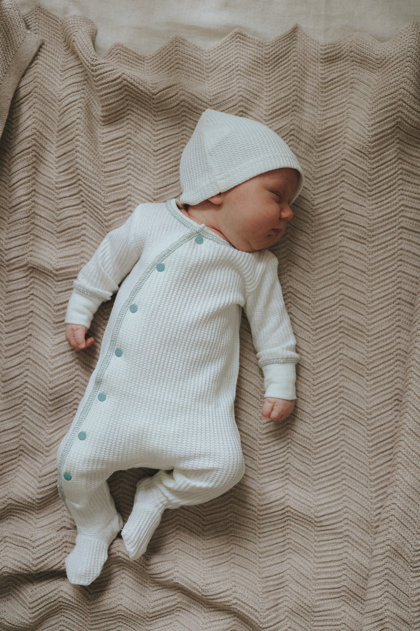 Side Snap Footie/beanie