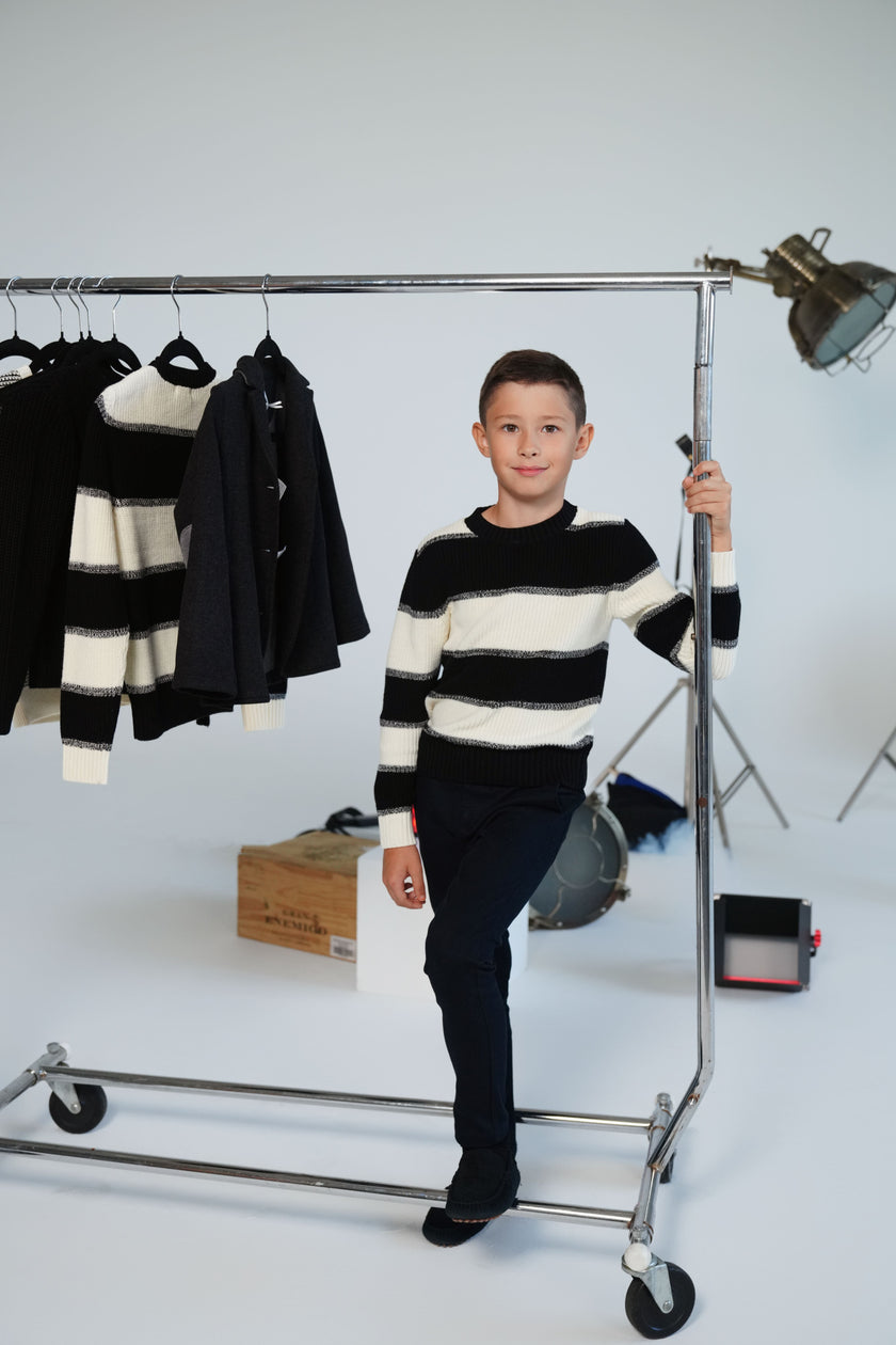 Eli Ombre Striped Sweater