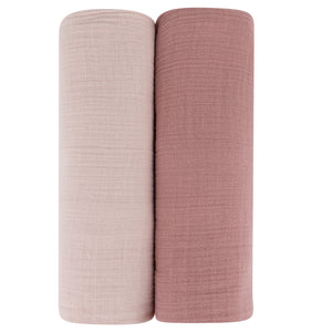 Two Pack Muslin Swaddles