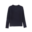 Cable Knit Sleeve Logo Sweater