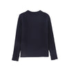 Cable Knit Sleeve Logo Sweater