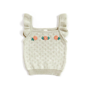 Embroidered Knitted Bloomer Set