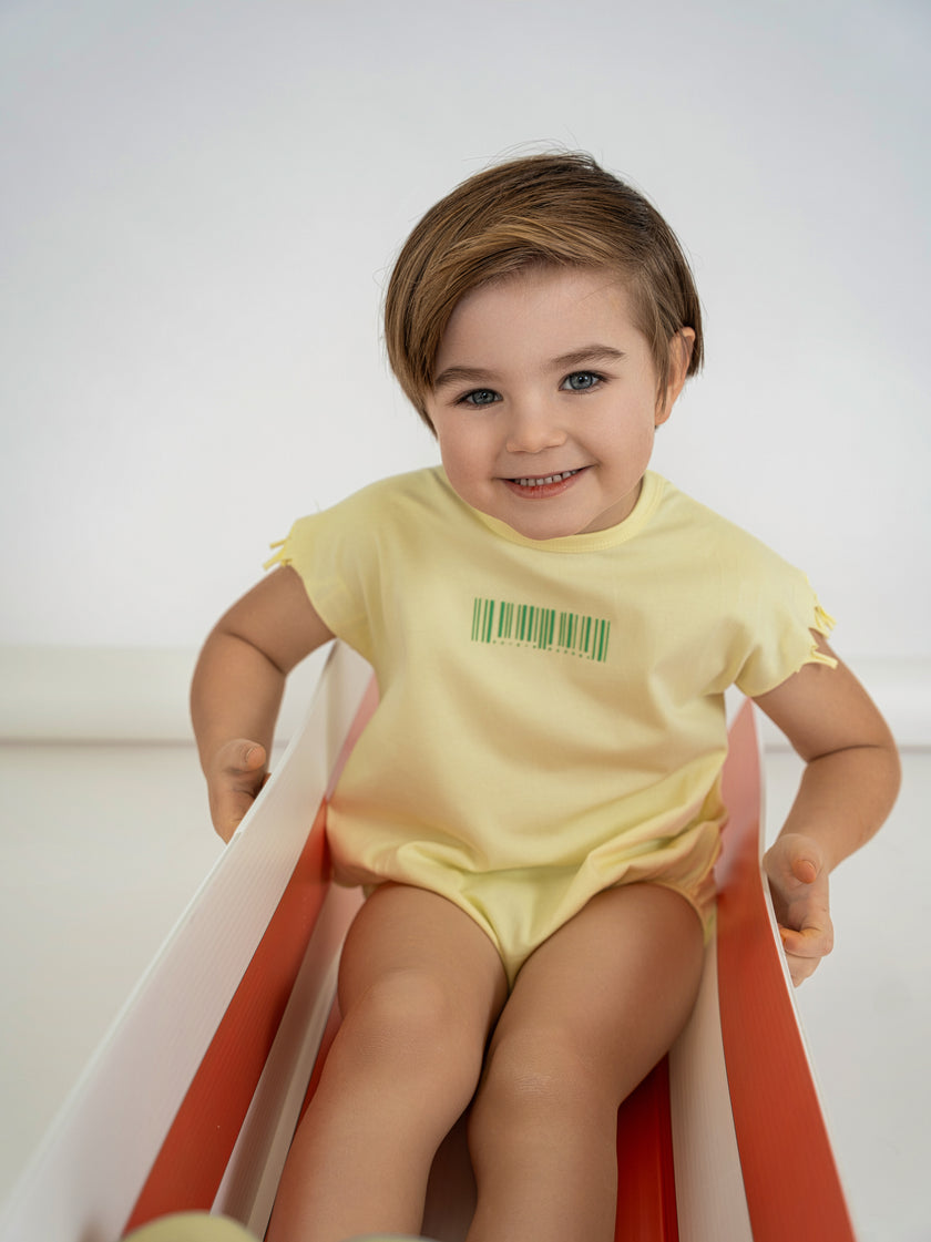 Kix Barcode Print Romper