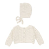 Popcorn Weave Cardigan Set