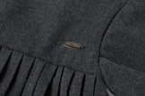 Pleated Button Dress