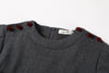 Pleated Button Dress