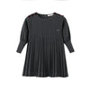 Pleated Button Dress