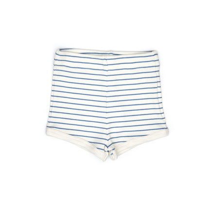 Blue Stripe Sleeveless Top & Shorts