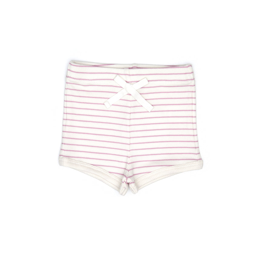 Lilac Stripe Top & Bloomer/ Short Set
