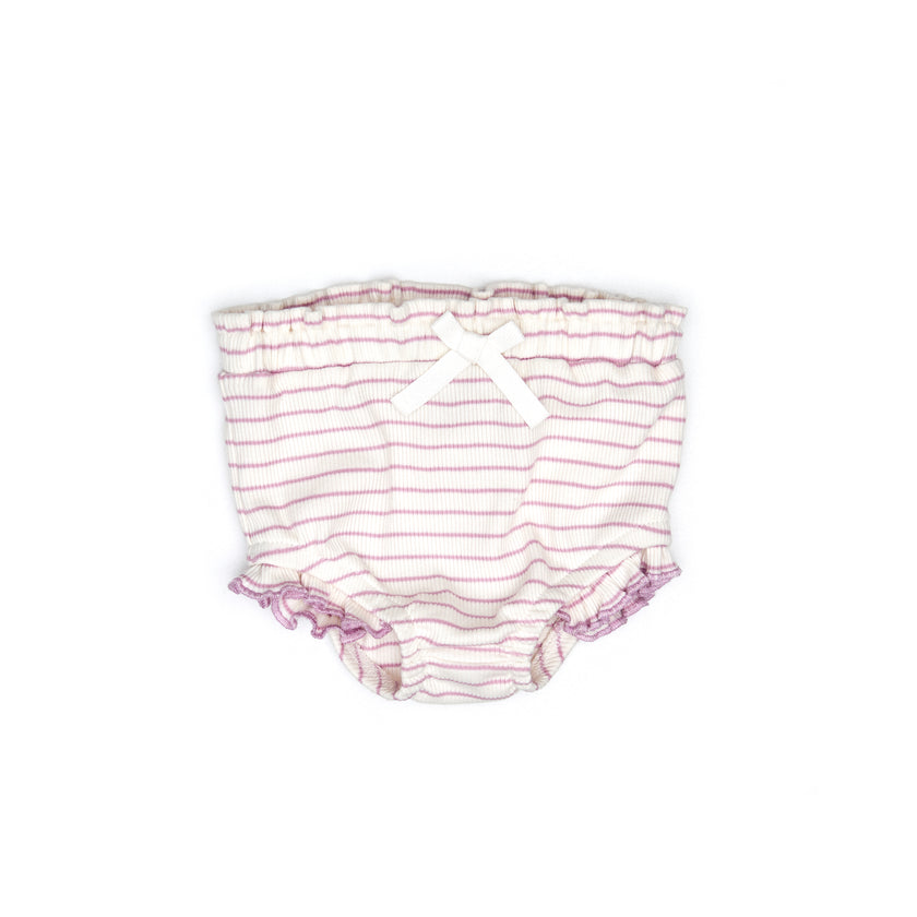 Lilac Stripe Top & Bloomer/ Short Set