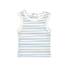 Blue Stripe Sleeveless Top & Shorts