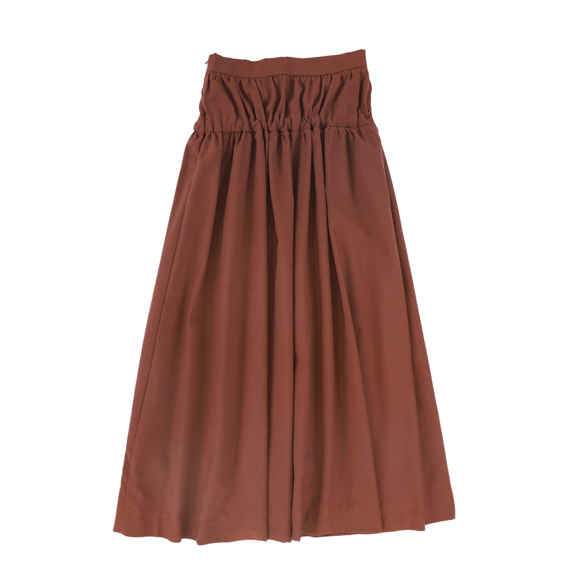 Gathered Tie Maxi Skirt