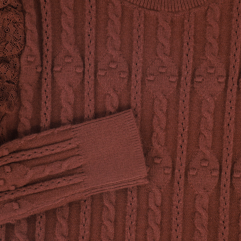 Lace Pointelle Sweater