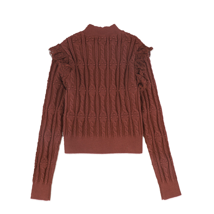 Lace Pointelle Sweater