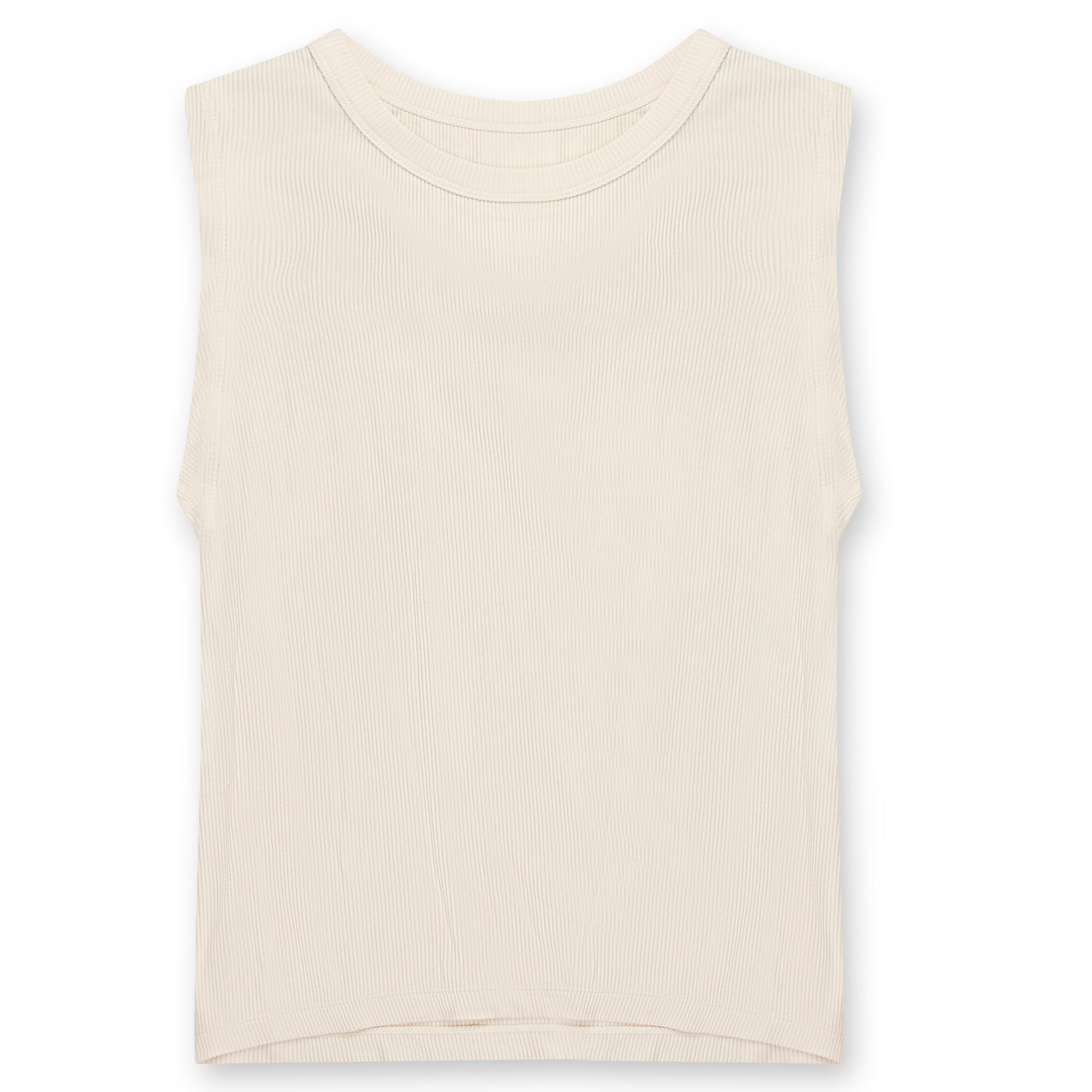 Point Crew Neck Crop Tank