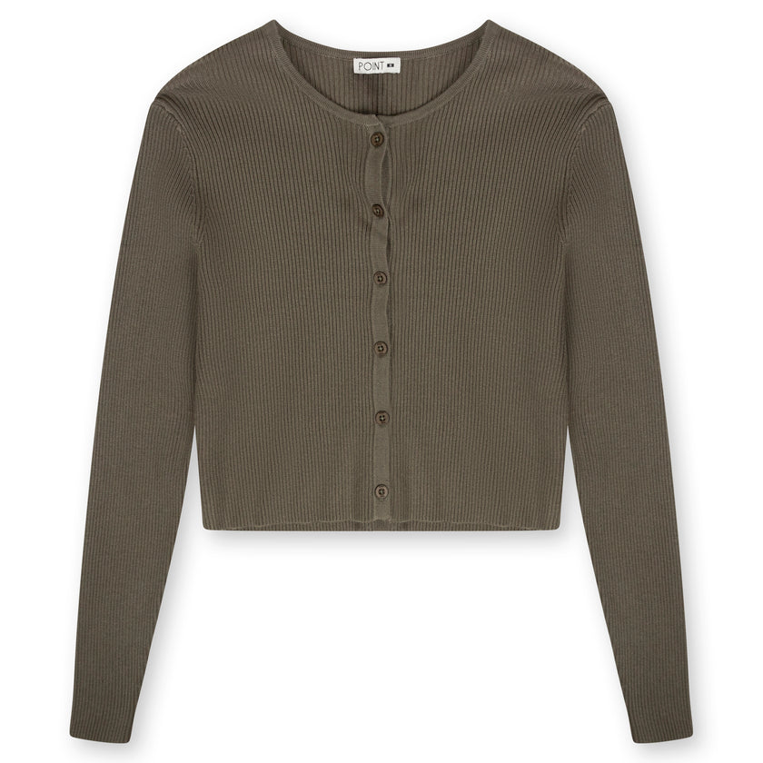 Point Button Up Cardi