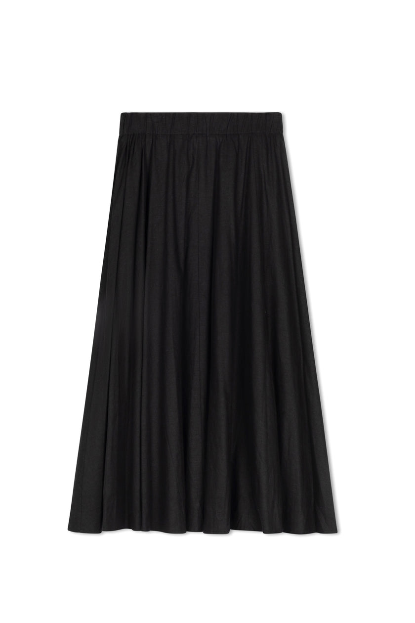 Point Linen Panel Skirt