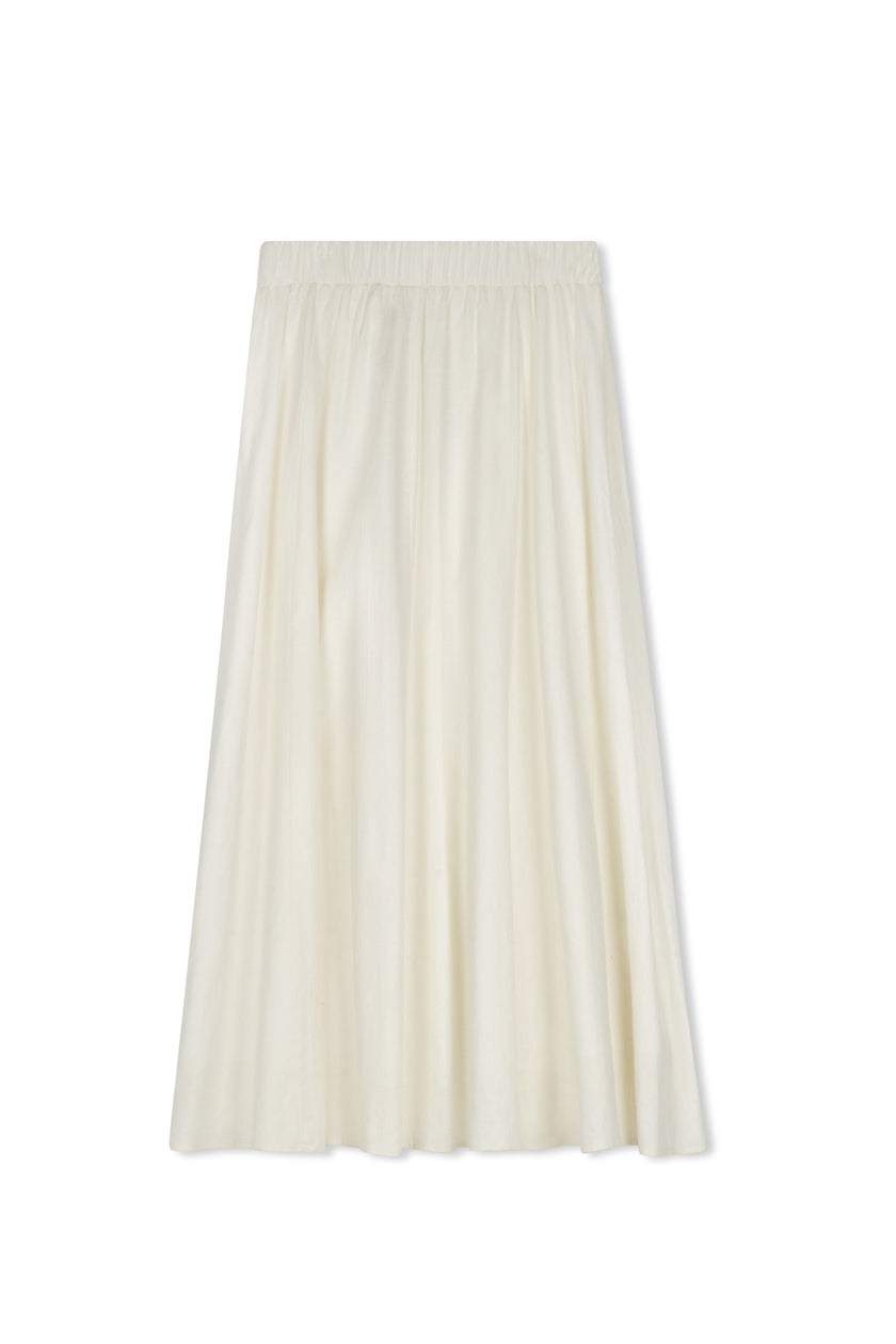 Point Linen Panel Skirt