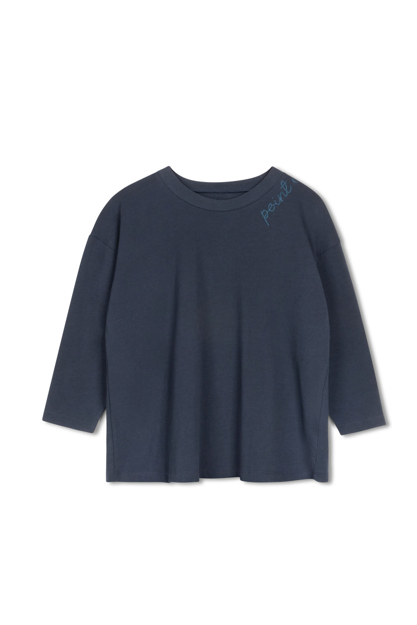Point Embroidered Tee