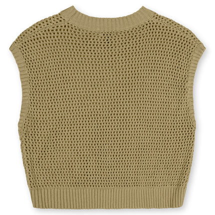 Point Wide Knit Vest