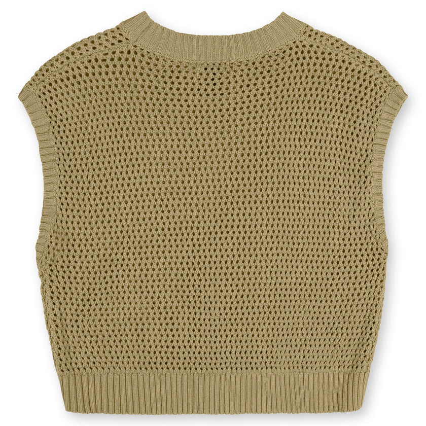 Point Wide Knit Vest