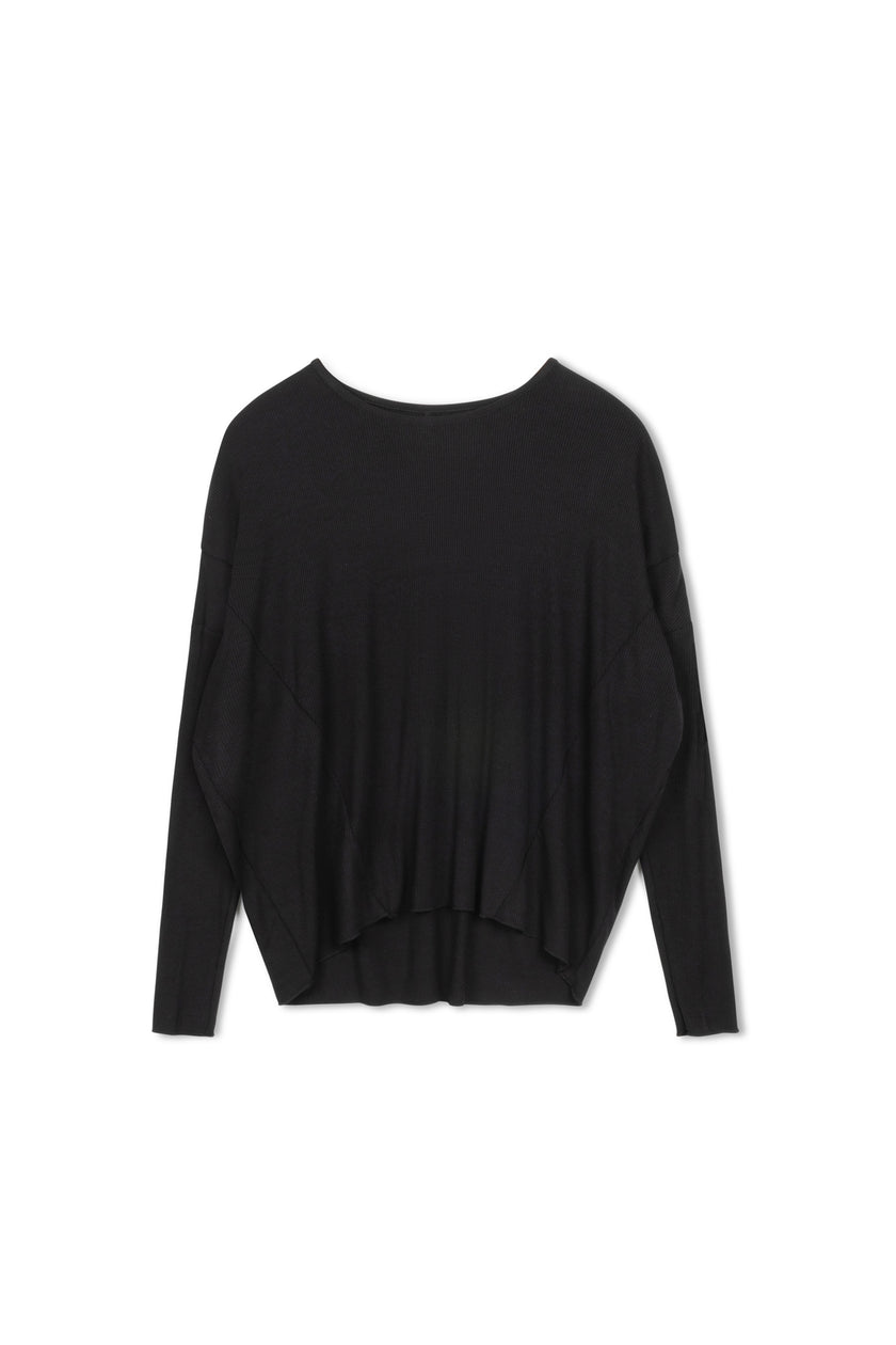 Point Long Sleeve Dolman Top