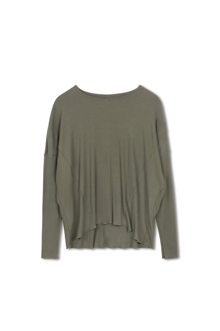 Point Long Sleeve Dolman Top