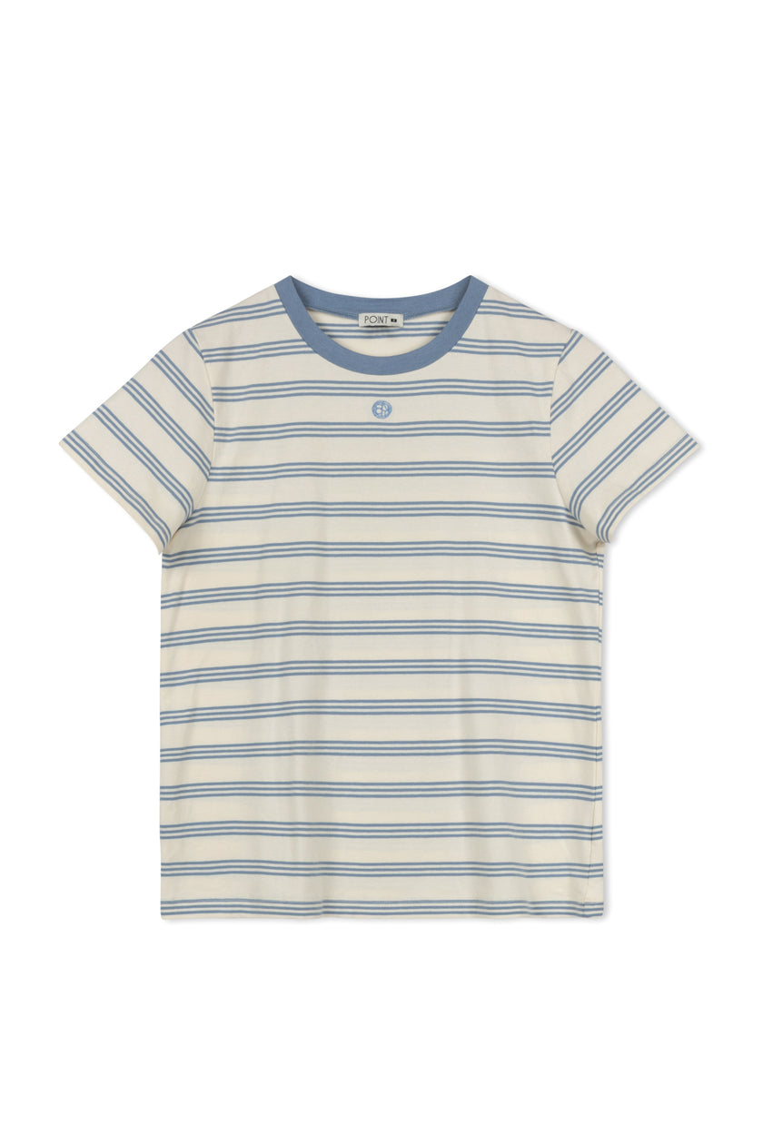 Point Nautical BLue Stripe Short Sleeve Tee