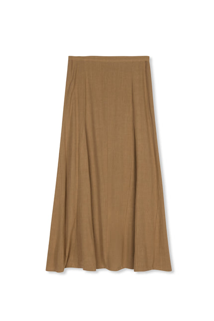 Point Gored Linen skirt