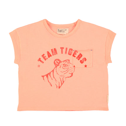 T-Shirt Pink w/ Tiger Print