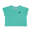 Turquoise logo tee