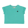 Turquoise logo tee