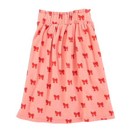 Long Skirt - Pink & Red Bows