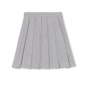 Pony- wool pleated skirt