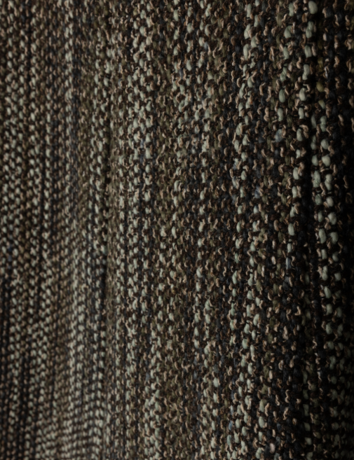 Woven Wool Maxi Skirt