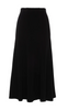 Ribbed paneled Midi Sweat Skirt