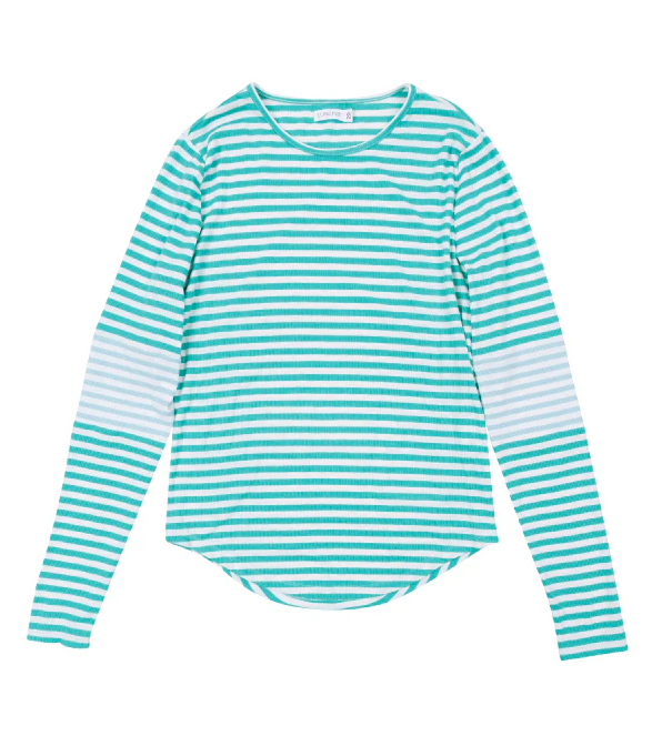 Luna Mae Meg Colorblock Strip Tee