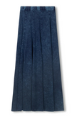 Slate Paneled Midi Mineral Wash Skirt