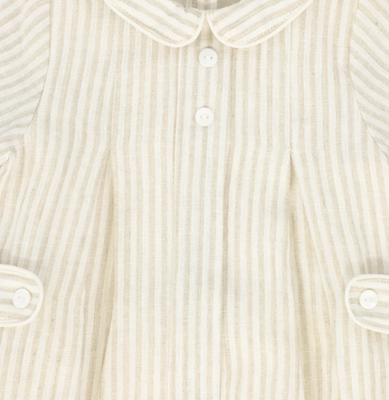 Le Bourdon Linen Pleat Romper