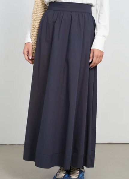 Point Poplin Maxi Skirt