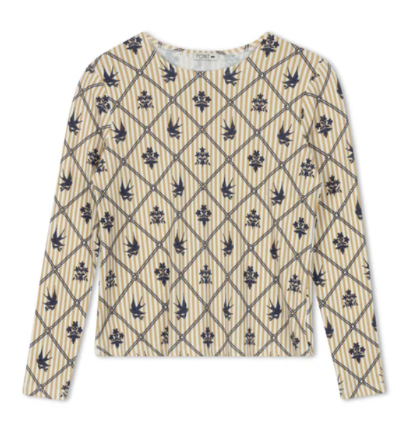 Point Printed Jersey Crew