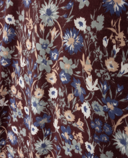 Floral Mock Neck