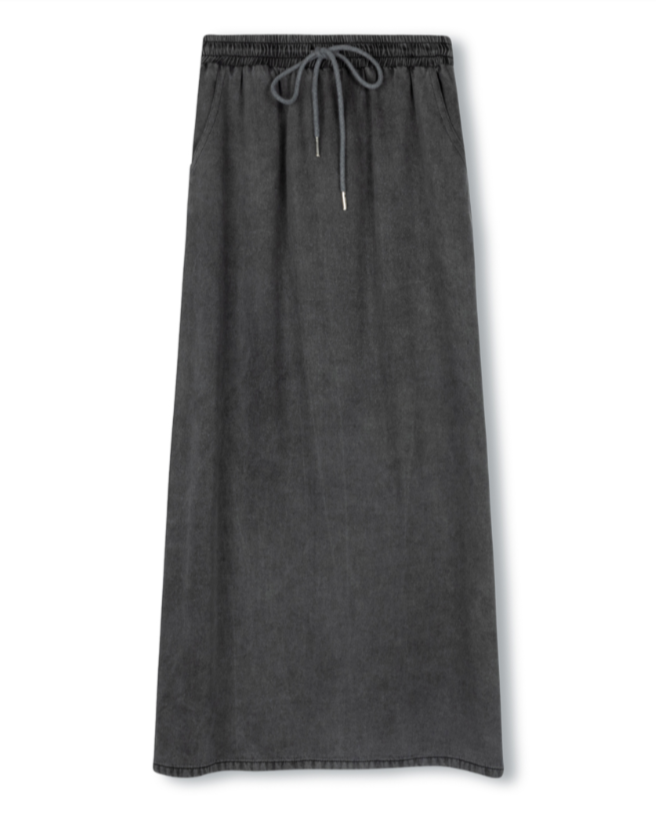 Clifford Chambray Elastic Waist Skirt