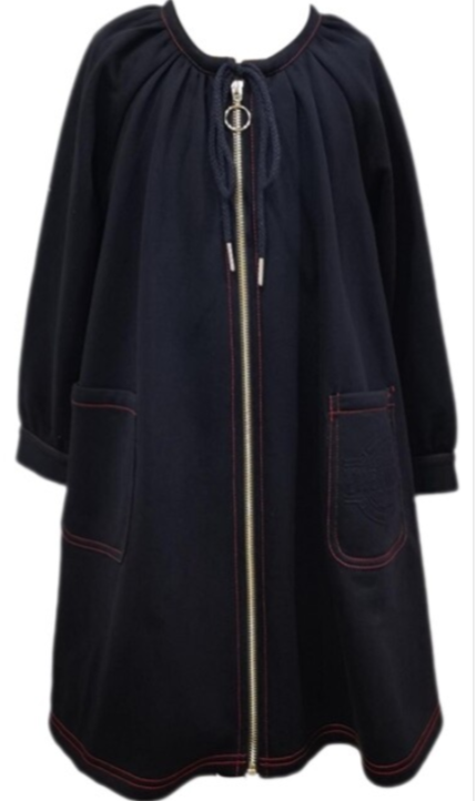 Sweatshirt Drawstring Neck Dress