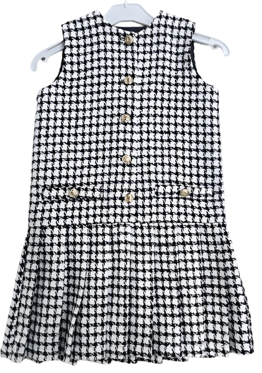 Plaid Button Detailed Jumper